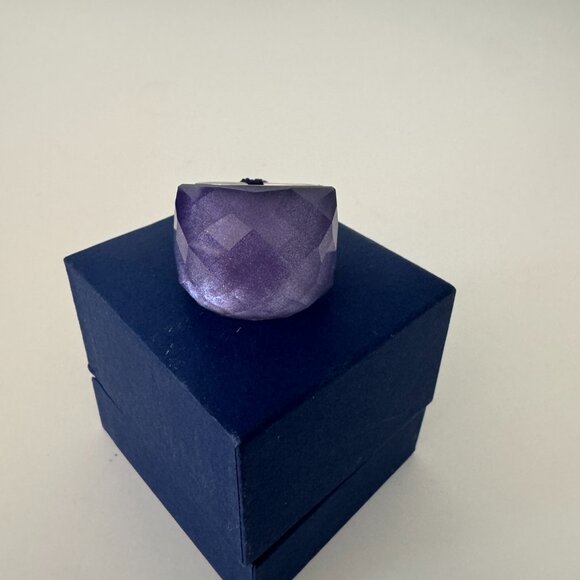 Swarovski Nirvana Flash Purple Lavender Ring NWT EU 60 Size US 9 - Picture 12 of 14